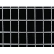 Tissu Maille Milano Carreaux Fenêtres Noir