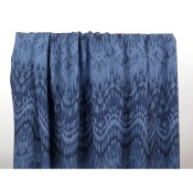 Coupon Voile de Viscose Tie & Dye Bleu 50 cm x 140 cm