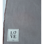 Tissu Chambray 100 % Coton Choco