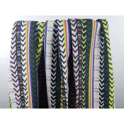 Tissu Double Face Coton / Sherpa Noir