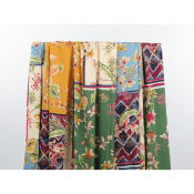 Tissu Crepe 100 % Viscose Patchwork Fleurs