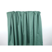 Tissu Popeline Coton / Polyester Paper Touch Vert Lichen