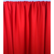 Coupon Sergé Léger 100 % Tencel Jacquard Chevron Rouge 100 cm x 149 cm
