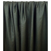 Coupon Sergé 100 % Laine Vert / Choco Chiné 50 cm x 154 cm