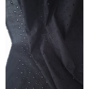 Tissu Broderie Anglaise Noir