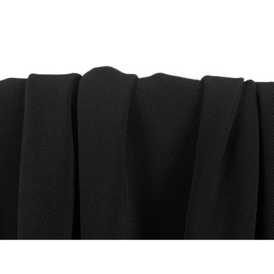 Tissu Crepe de Laine Lourd Noir