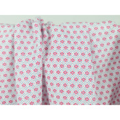 Tissu Popeline Coton Fleurs Graphiques