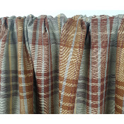 Tissu Sergé 100 % Coton TARTAN Beige / Choco