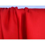 Coupon Sergé Léger 100 % Tencel Jacquard Chevron Rouge 100 cm x 149 cm