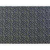 Tissu Voile de Viscose Fleurettes Marine