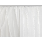 Tissu Voile de Coton Brodé Ecru