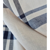 Tissu Voile 100 % Modal Carreaux Beige