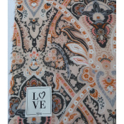 Tissu Voile Mélange Acétate / Cupro Boho Cachemire