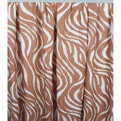 Tissu Voile de Viscose Jacquard Zebra Mocha Mousse