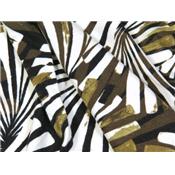 Coupon Jersey Viscose / Elasthanne Imprimé Feuillage Abstrait 60 cm x 170 cm