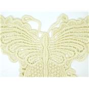 Macramé Ecru Grand Papillon