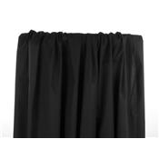 Tissu Popeline Coton Stretch Noir