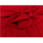 Tissu Crepe Satin Lourd Rouge