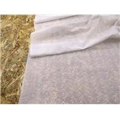 Tissu Broderie Anglaise Fleurettes