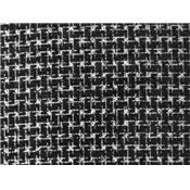 Tissu Jacquard Noir / Blanc Flocage Graphique Noir