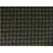 Tissu Tweed Noir / Jaune / Gris / Fils Brillants Noir