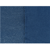 Tissu Molleton Bleu Marine Imprimé Foil Argent