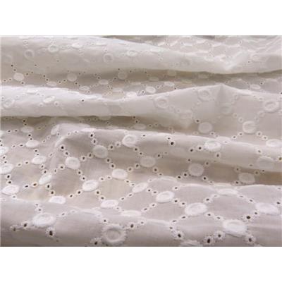 Tissu Broderie Anglaise Pois