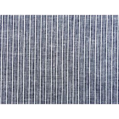 Tissu Chambray Coton / Lin Rayure Verticale