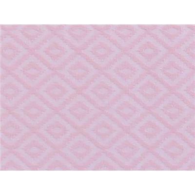 Tissu Jacquard Rose Motifs Losanges