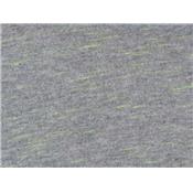 Tissu Jersey Coton Gris Chiné Flammé Jaune Fluo
