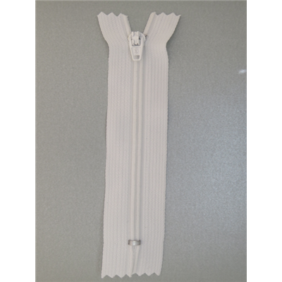 Zip Blanche 15 cm