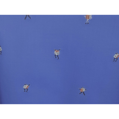 Coupon Popeline Dice Brodé 210 cm x 140 cm