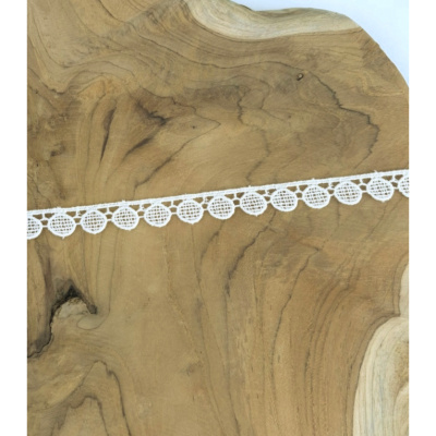 Galon Macramé 100 % Coton Ecru 13 mm