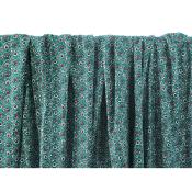 Tissu Sergé Viscose Cachemire Vert