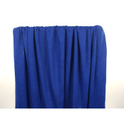 Tissu Maille Jersey 100 % Lin Bleu Saphir