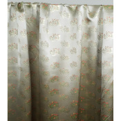 Tissu Satin Jacquard Bouquets de Fleurs 
