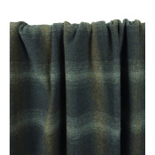 Tissu Lainage 100 % Laine HULL Carreaux Marine / Vert Bouteille
