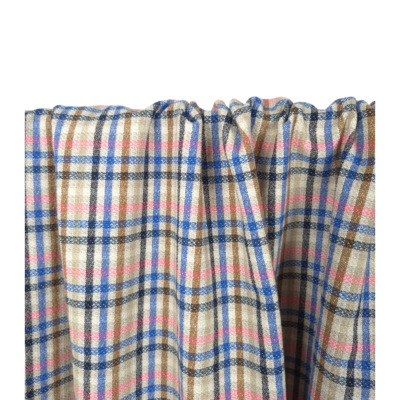 Tissu Maille Molleton Mélange Coton Carreaux