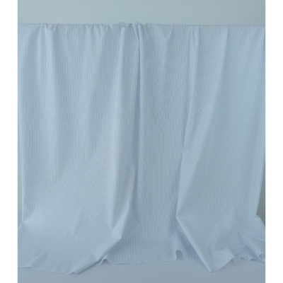 Tissu Popeline 100 % Coton Rayures Bleu