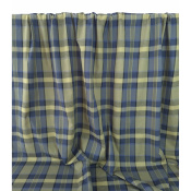 Tissu Flanelle 100 % Coton TARTAN Kaki / Marine