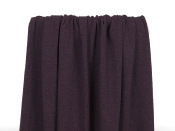 Tissu Tweed Chevron Noir / Violet