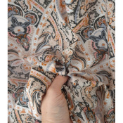Tissu Voile Mélange Acétate / Cupro Boho Cachemire