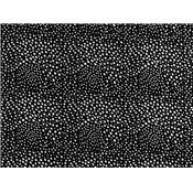 Tissu Popeline Pois Abstrait Noir
