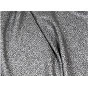 Tissu Crepe LONDRES Noir / Foil Argent