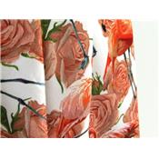 Tissu Jersey FUJI Flamants Roses