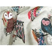 Tissu Jersey Chouette & Hibou Glitter