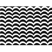 Tissu Jersey Viscose / Elasthanne Imprimé Vague Graphique