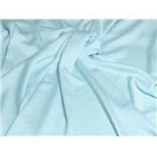 Tissu Crepe Satin Structuré Aigue Marine