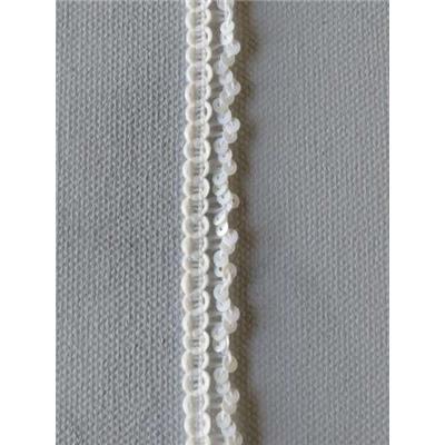 Ruban Macramé Blanc Cassé avec Paillette