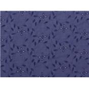 Tissu Broderie Anglaise Bleu